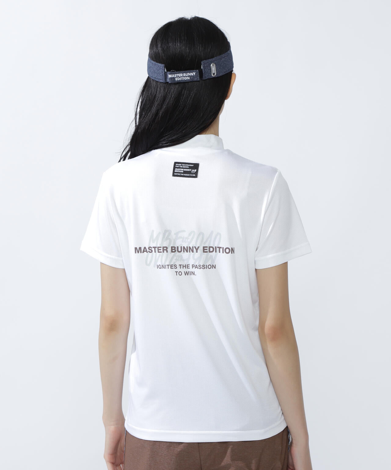 ベアメッシュ半袖モックネックカットソー | MASTER BUNNY EDITION