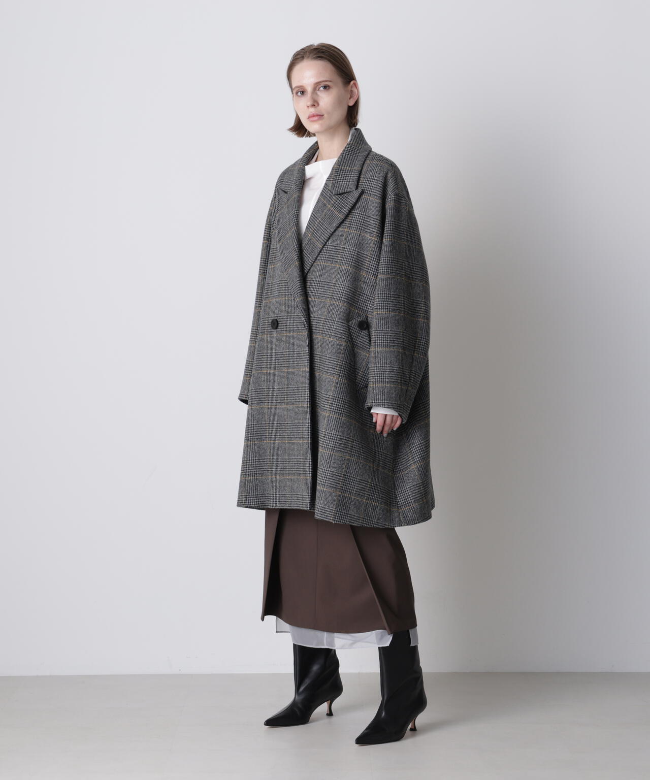 ウールチェックコート | hLM（エイチエルエム） ｜【公式】通販mix