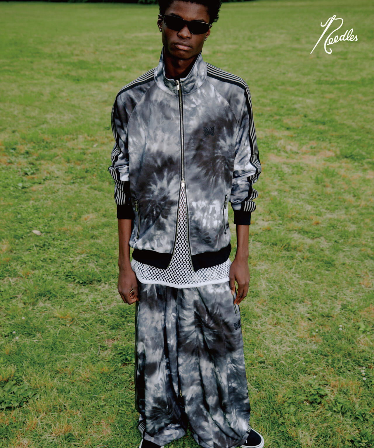 Needles バタフライ刺繍サイドストリップ トラック セットアップ