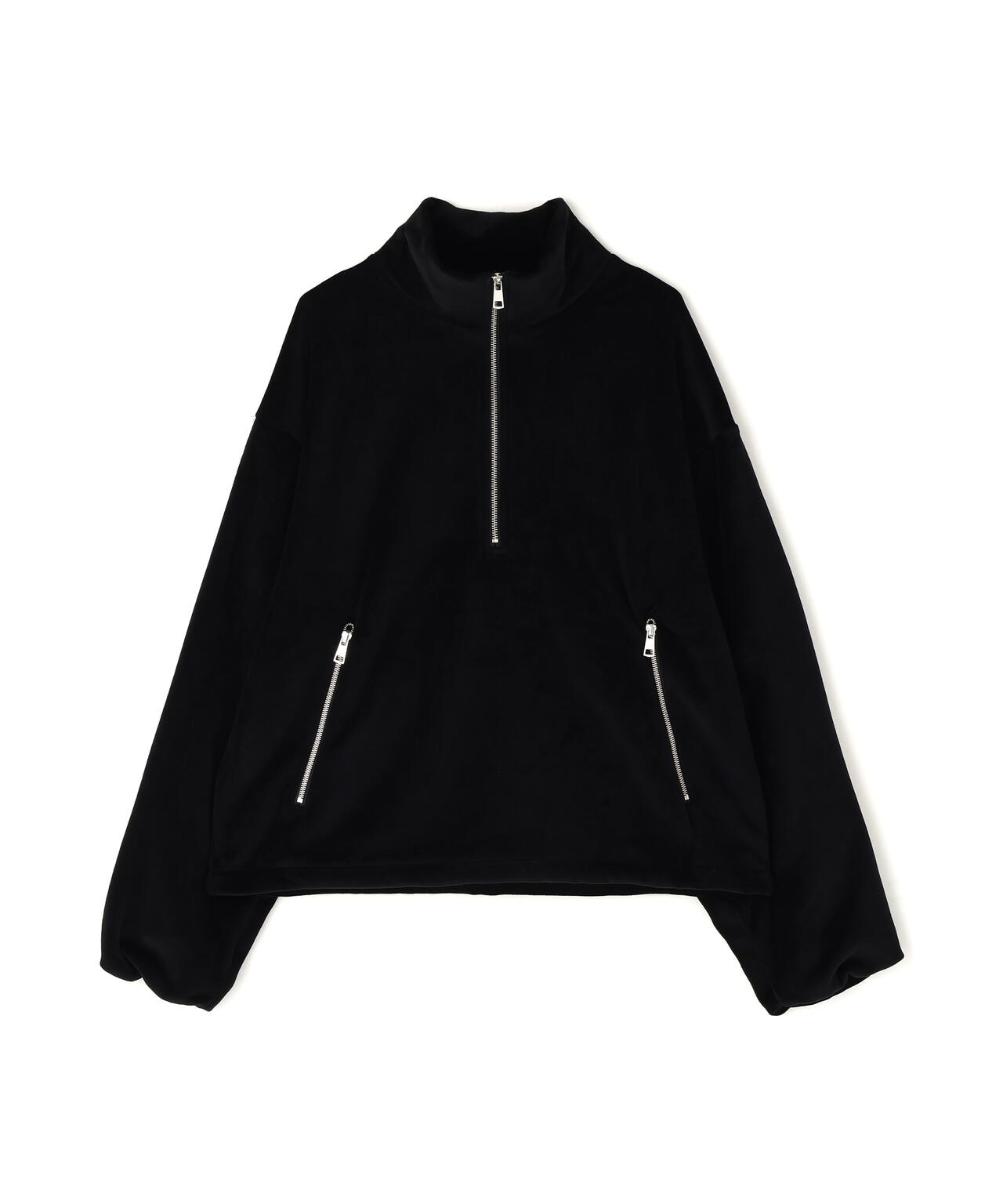 DankeSchon/ダンケシェーン/W-FACE VELOUR HALF ZIP STAND | L.H.P