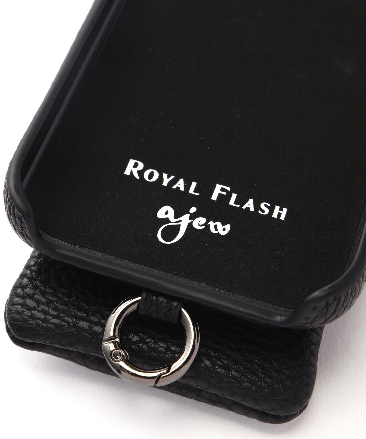 ajew/エジュー/別注【ひも付き】iPhone16_16Pro/BLACK | ROYAL FLASH