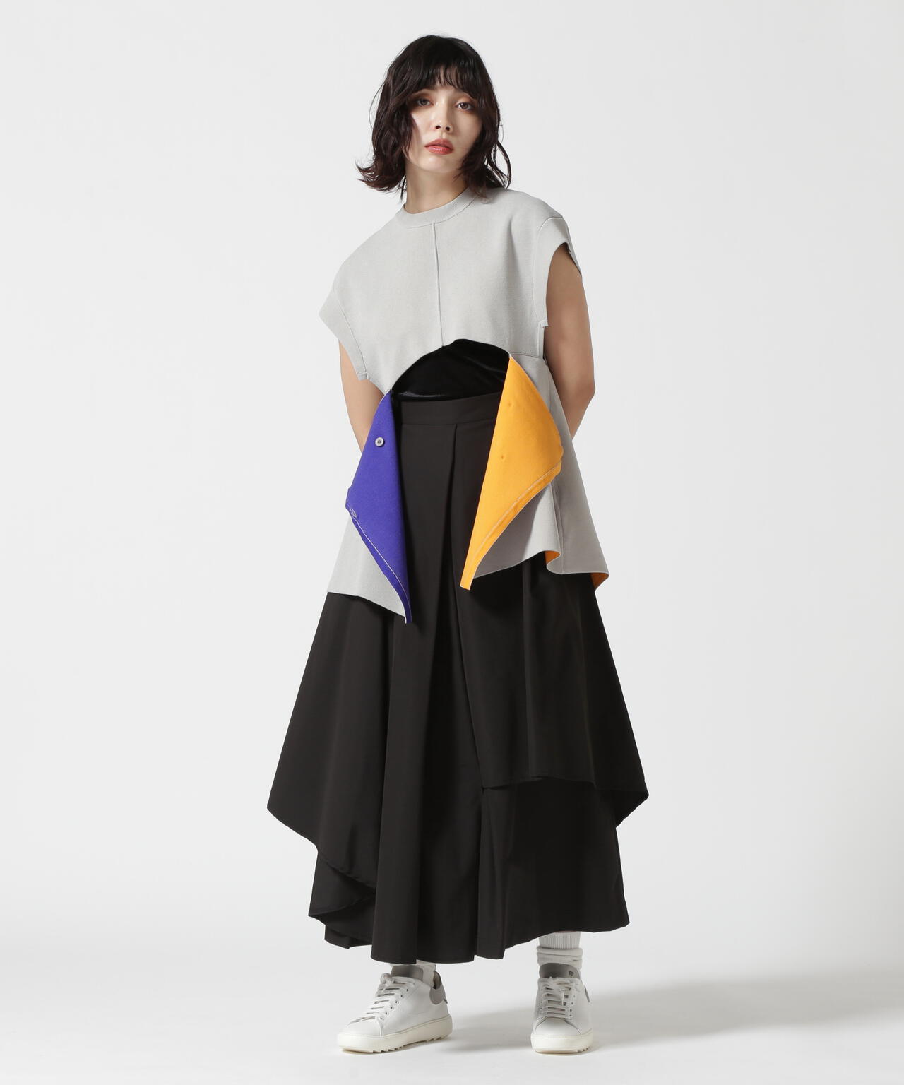 UN3D./アンスリード/ASYMME LAYERED PT/アシンメレイヤードパンツ