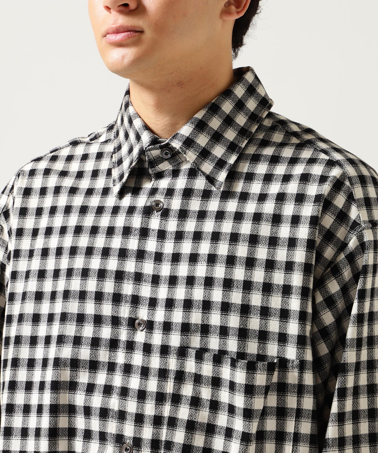 ANCELLM/アンセルム/ C/R CHECK OVER SHIRT/ANCSH55 | GARDEN