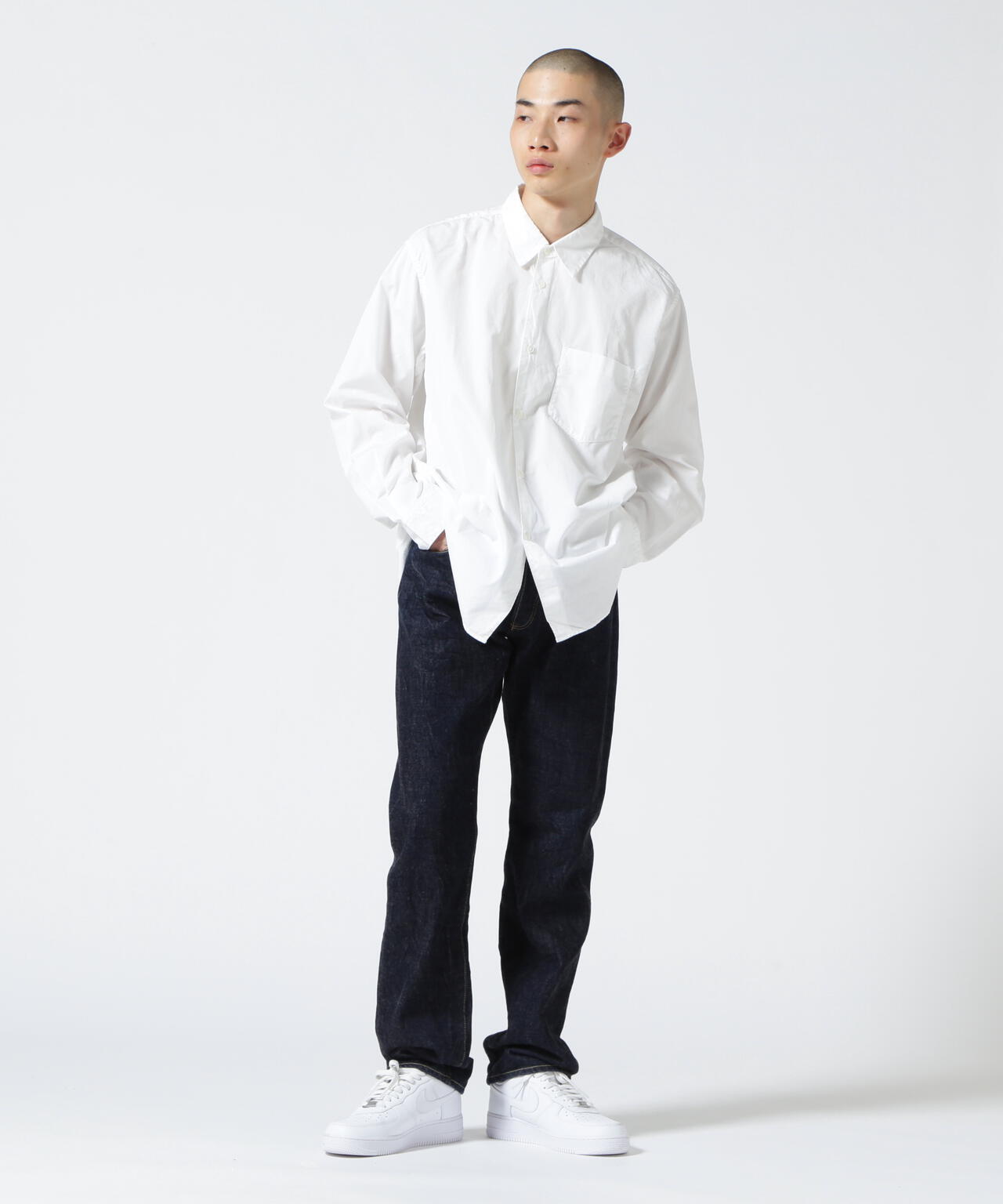 Sans limite/サンリミット/2本針ボックスレギュラーカラーシャツ