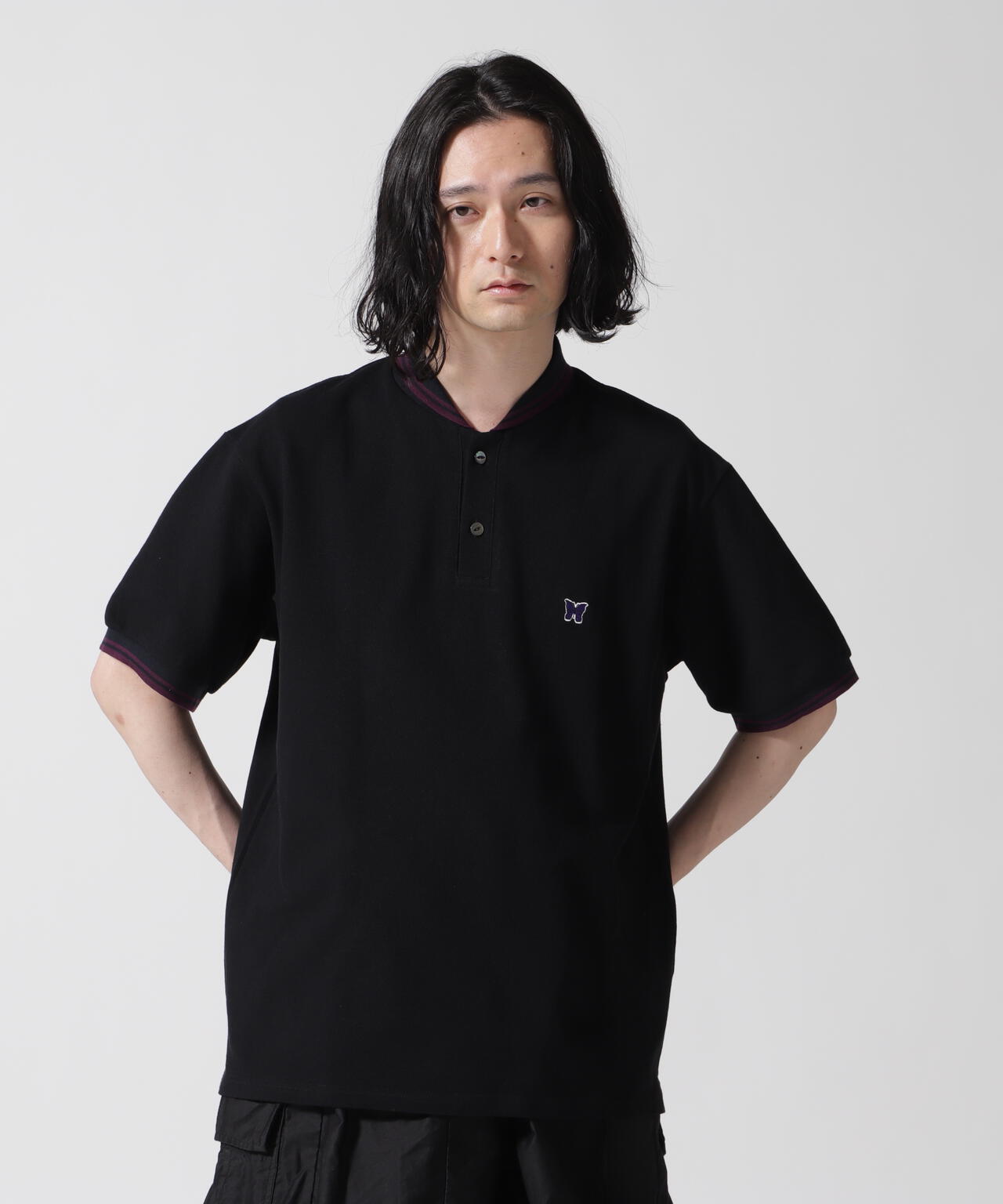 Needles/ニードルズ Shawl Collar S/S Polo Cotton Pique | BEAVER