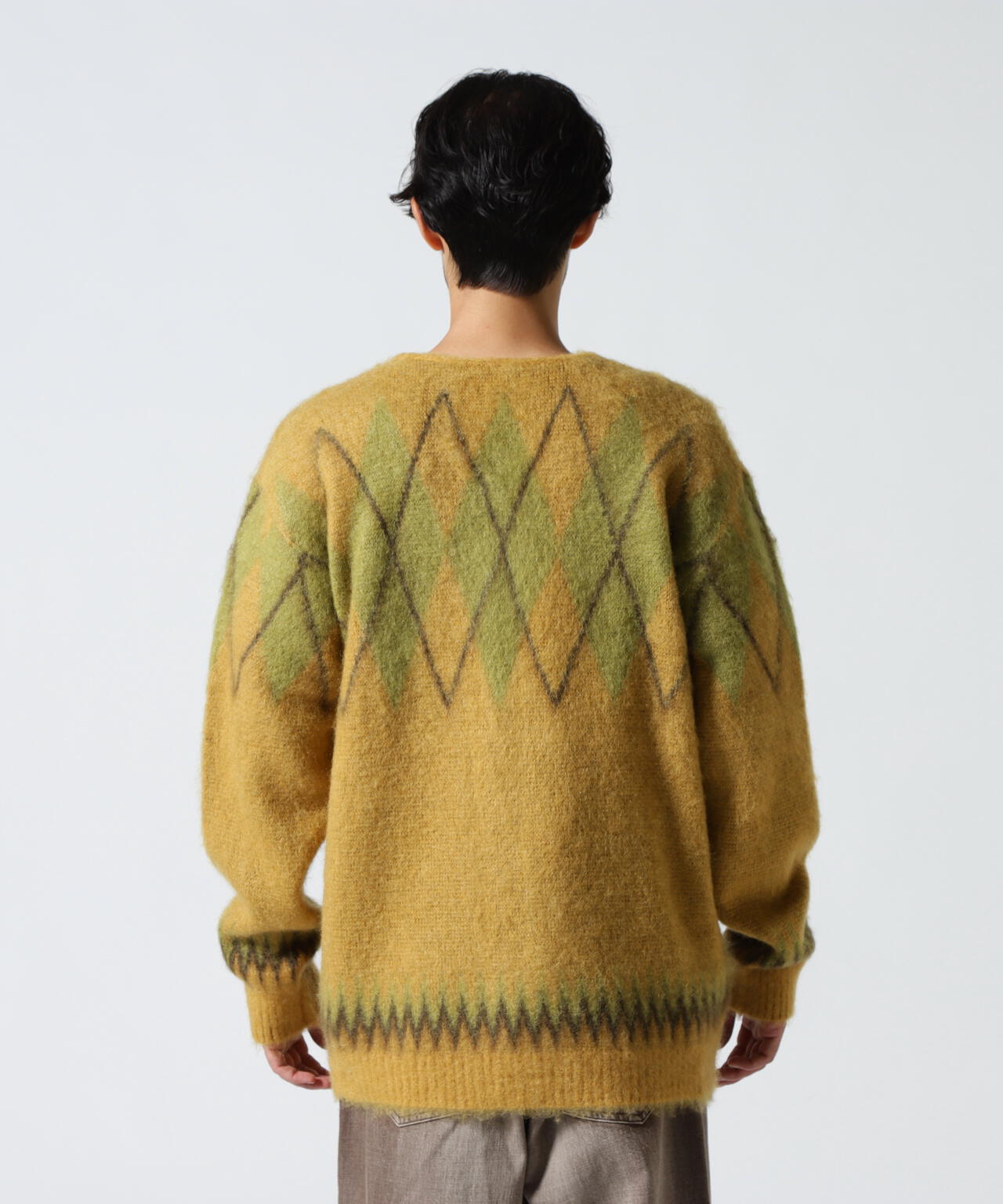 Needles/ニードルズ Mohair Cardigan - Argyle モヘアカーディガン