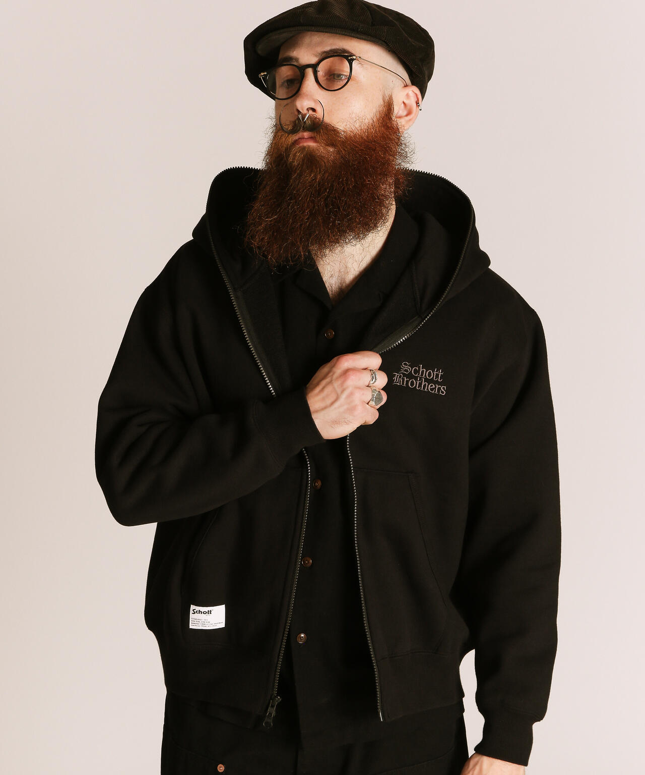 B.S. ZIP HOODED SWEAT/ブラックシープ フルジップ スウェット