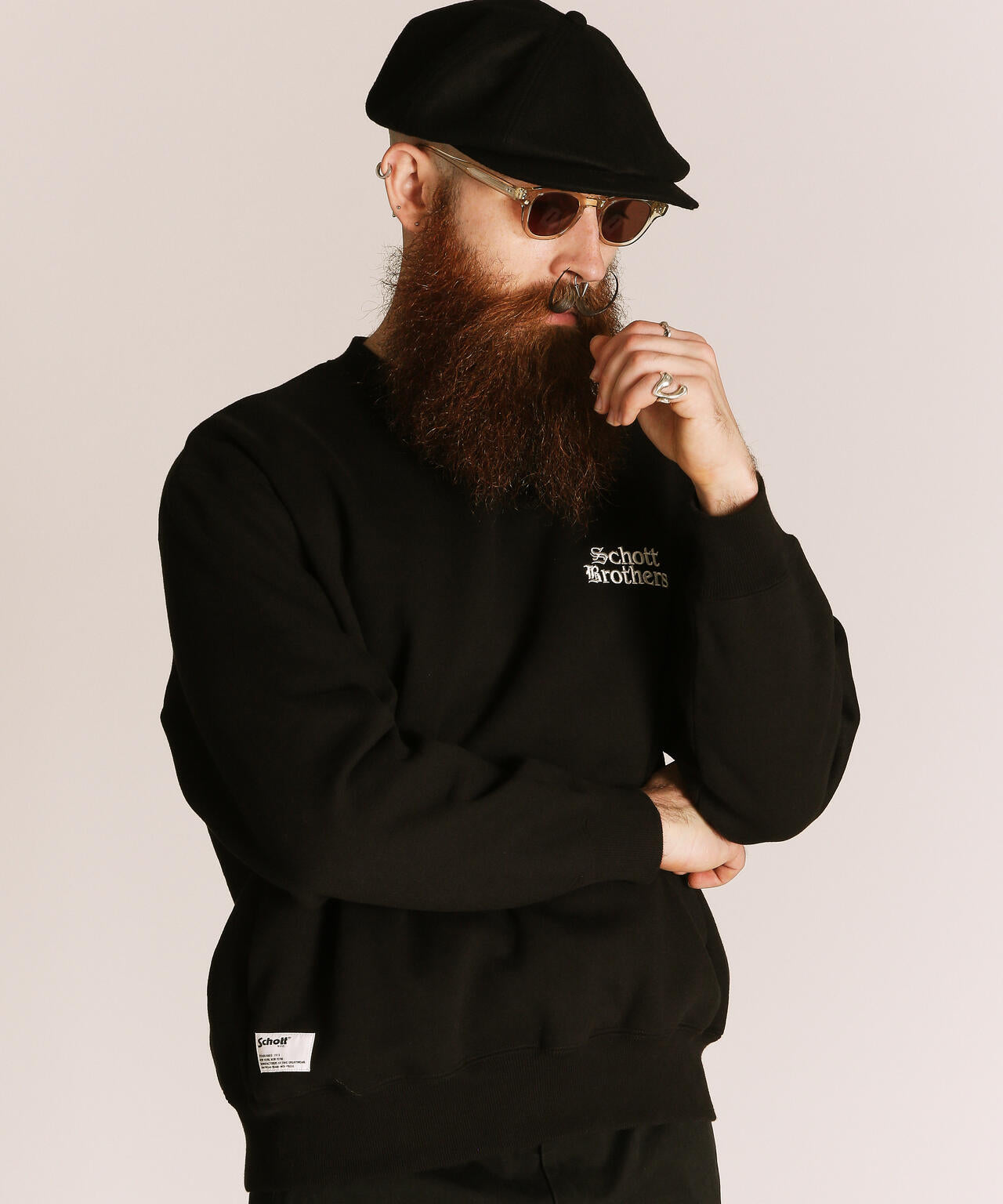 B.S. CREW SWEAT/ブラックシープ クルーネック スウェット | Schott