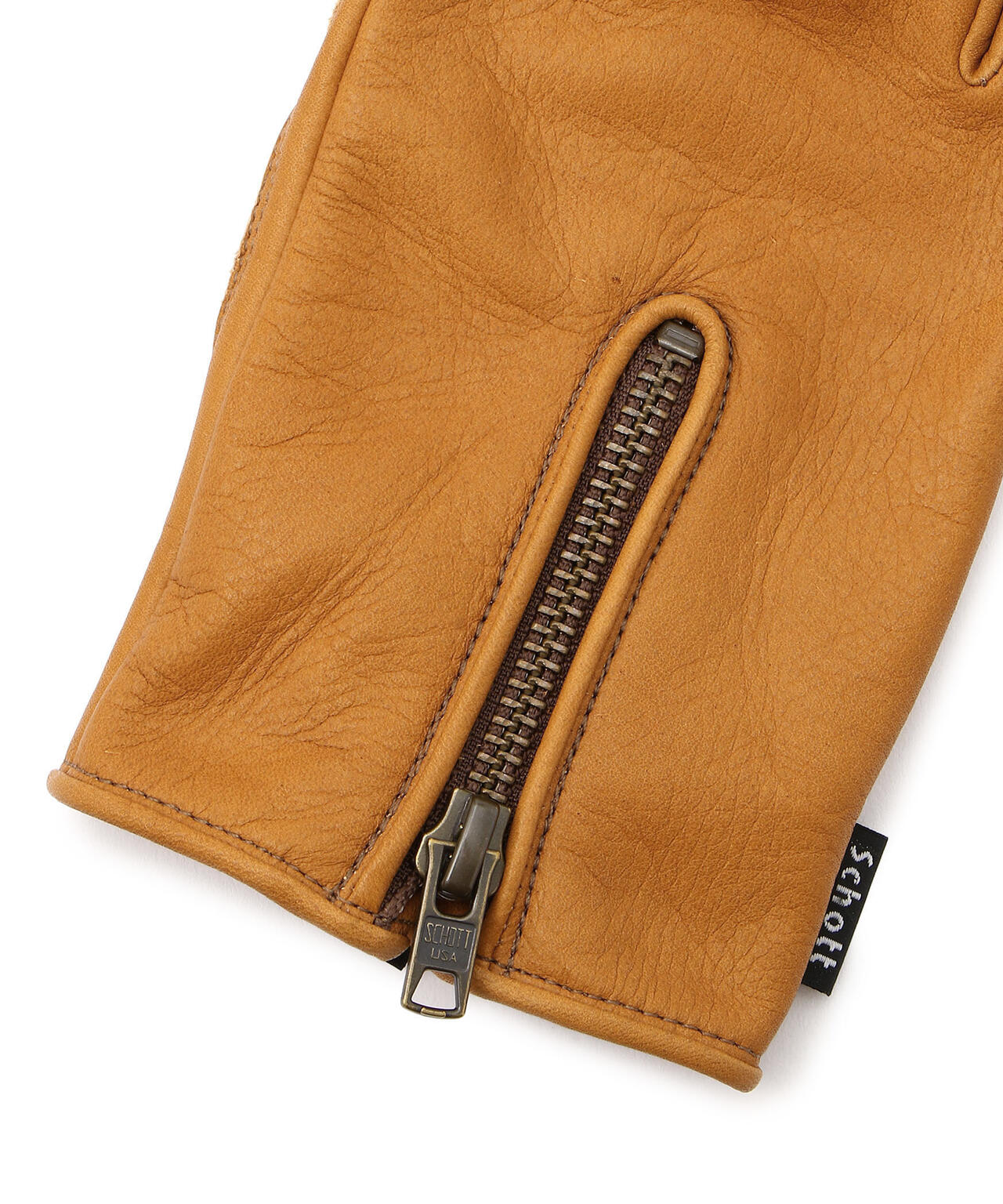 ZIP LEATHER GLOVE/ジップレザーグローブ | Schott（ショット