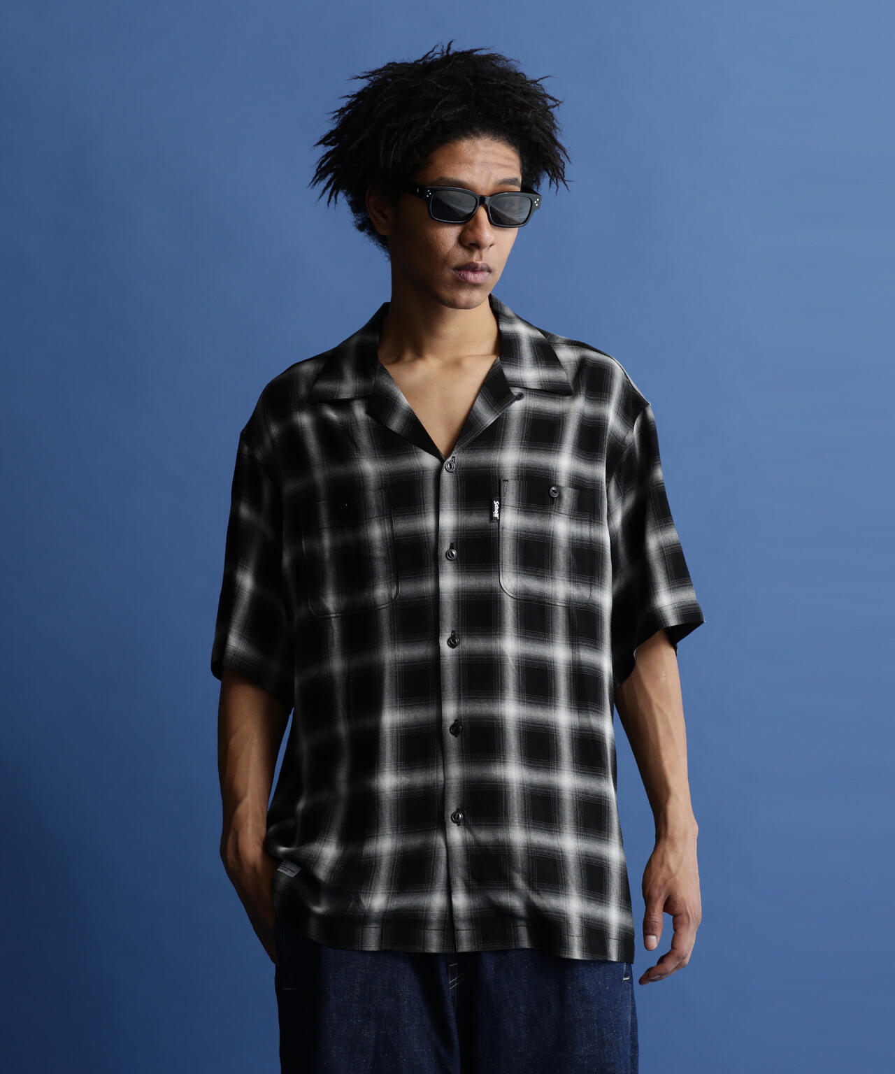 OMBRE PLAID SS SHIRT/オンブレ チェック 半袖シャツ | Schott