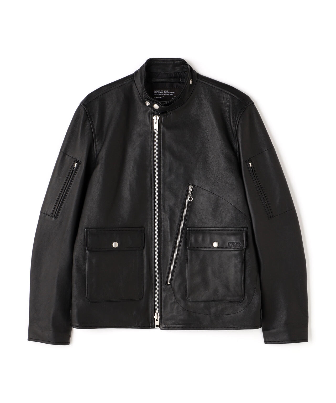 LEATHER MILITARY RIDERS JACKET/レザー ミリタリー ライダース