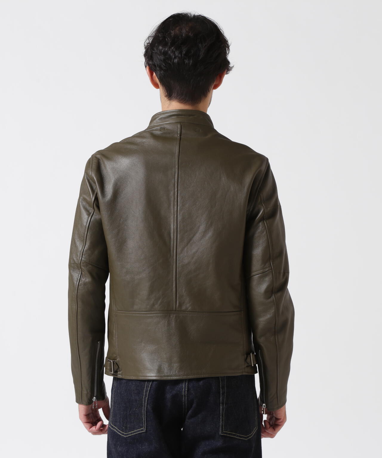 LEATHER MILITARY RIDERS JACKET/レザー ミリタリー ライダース