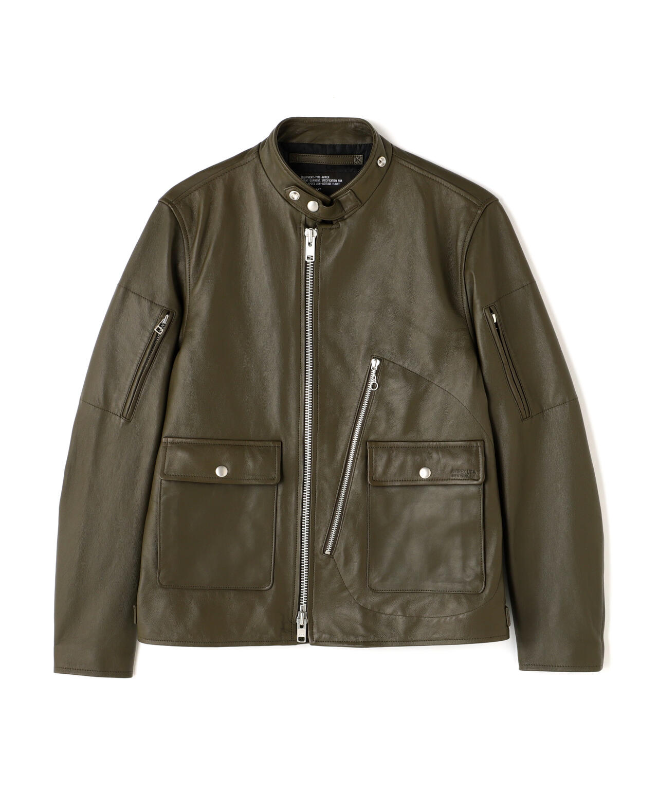 LEATHER MILITARY RIDERS JACKET/レザー ミリタリー ライダース