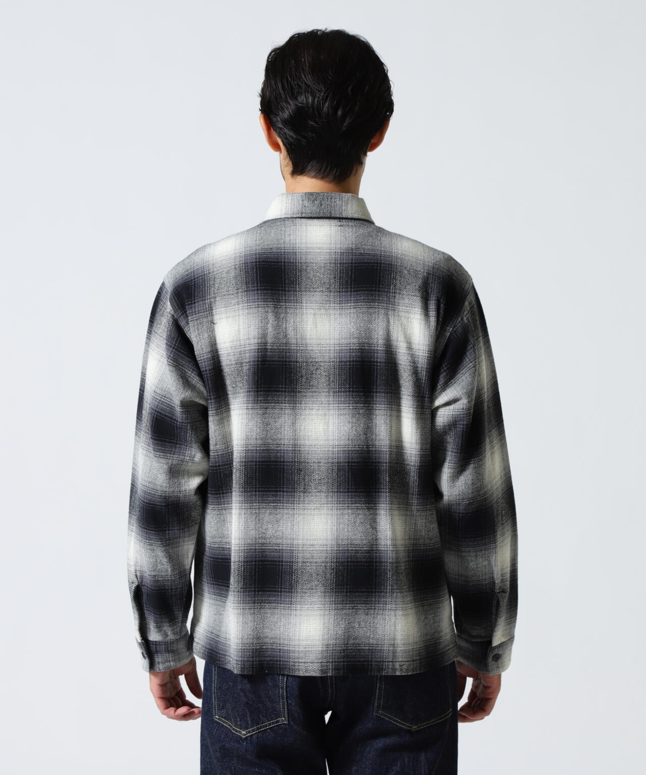 OMBRE CHECK ZIP UP SHIRT | AVIREX（アヴィレックス） ｜【公式】通販
