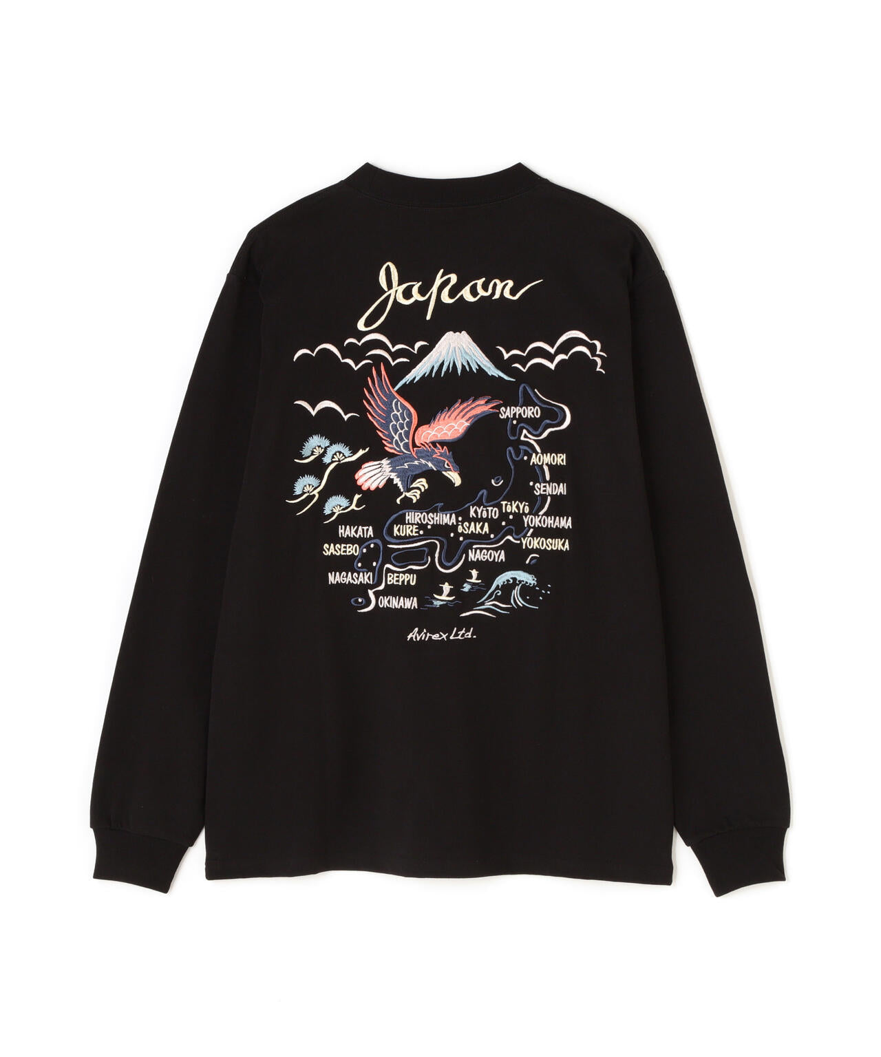 未使用】 THE BIRTHDAY 20ANV JAPAN MAP （XL） EMBROIDERY T-SHIRT