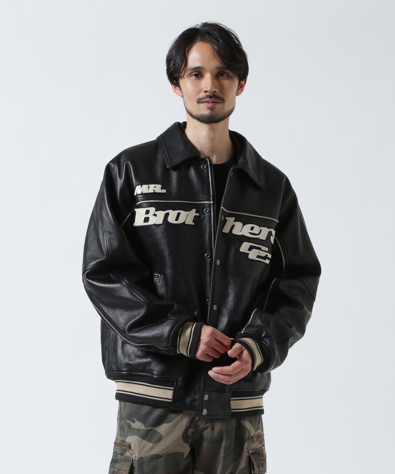 AVIREX × MR.BROTHERS CUT CLUB》VARITY LEATHER JACKET | AVIREX