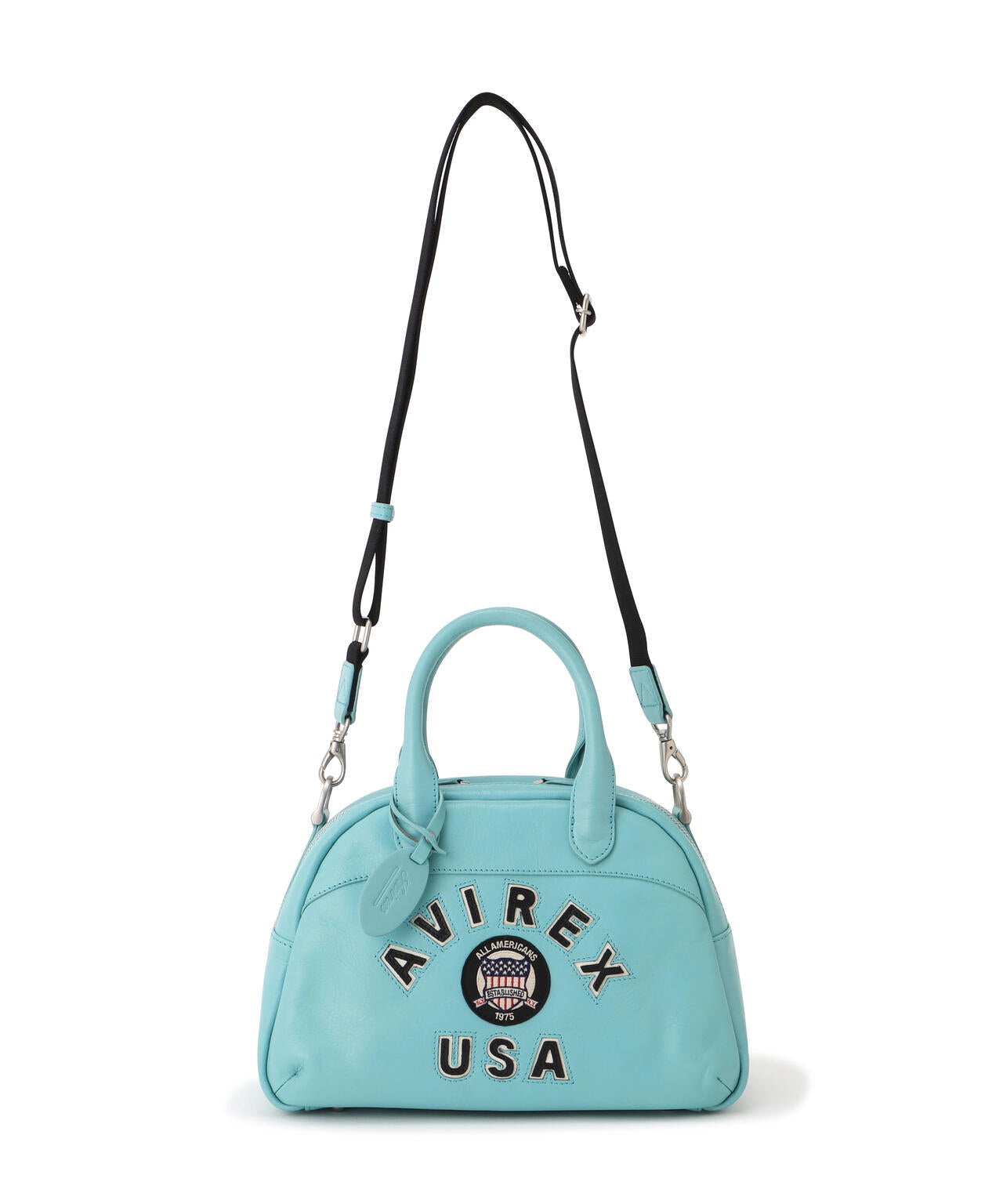 直営店限定》VARSITY LEATHER MINI-BOSTON BAG/ バーシティー レザー