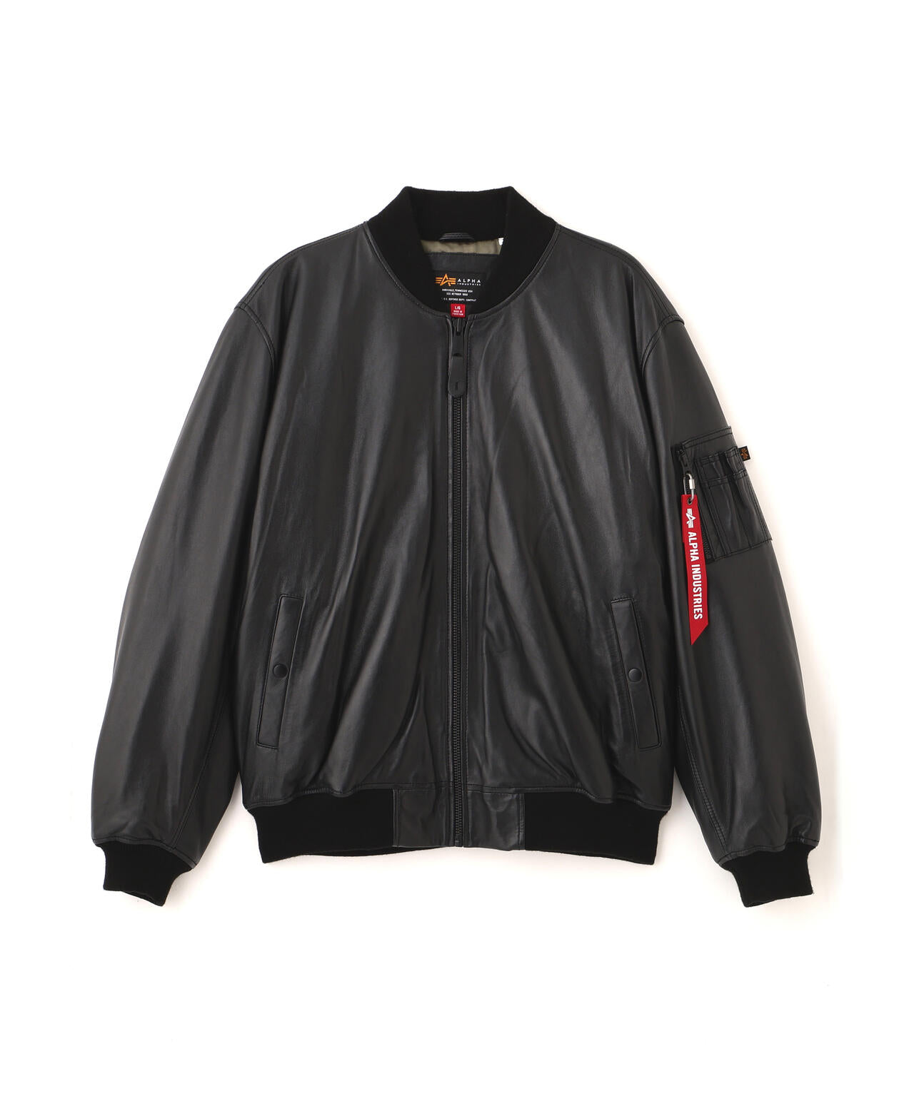 LEATHER MA-1 FLIGHT JACKET | Alpha Industries（アルファ