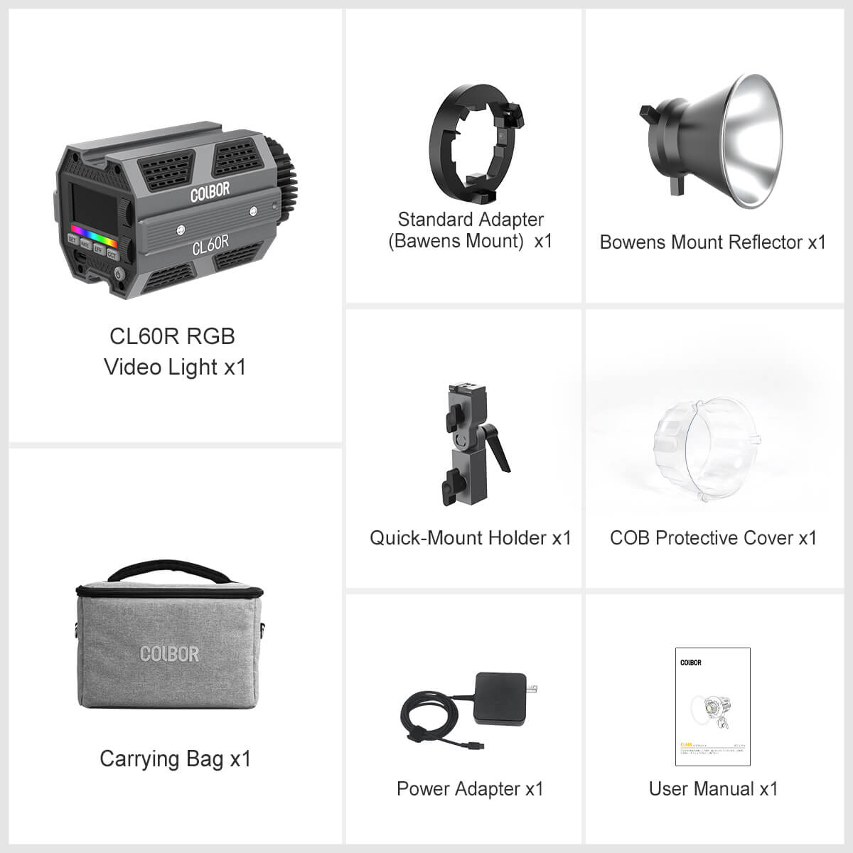 Full Color RGB Video Light COLBOR CL60R | Moman