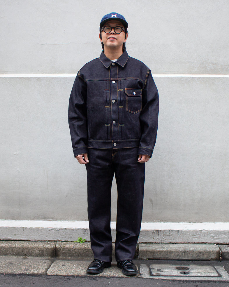 001 STANDARD DENIM JACKET 14.7oz – MOMOTARO JEANS