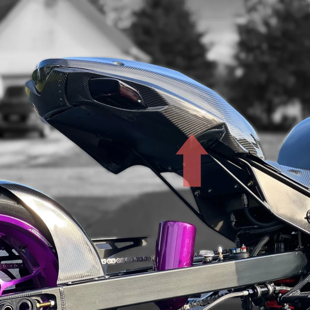 AGM ZX14 Carbon Fiber OEM Tail Sides - Montgomery Motorsports