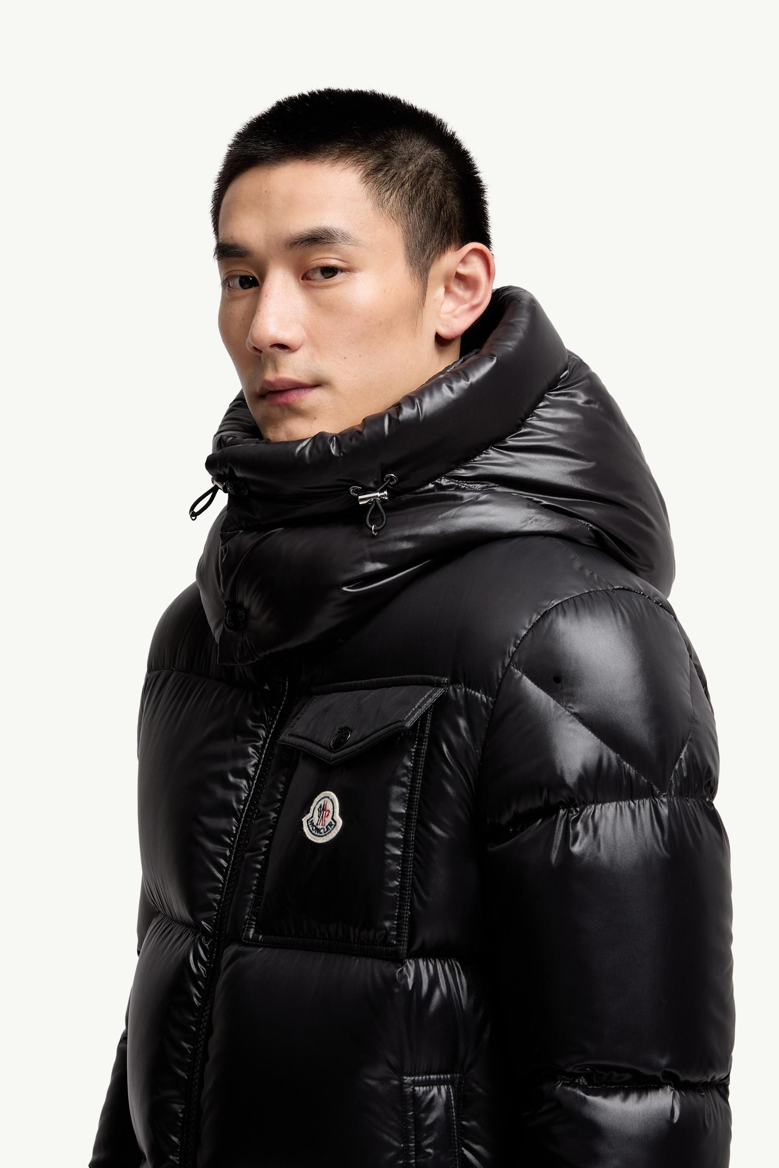 Black Montbeliard Hooded Short Down Jacket - Short Down Jackets