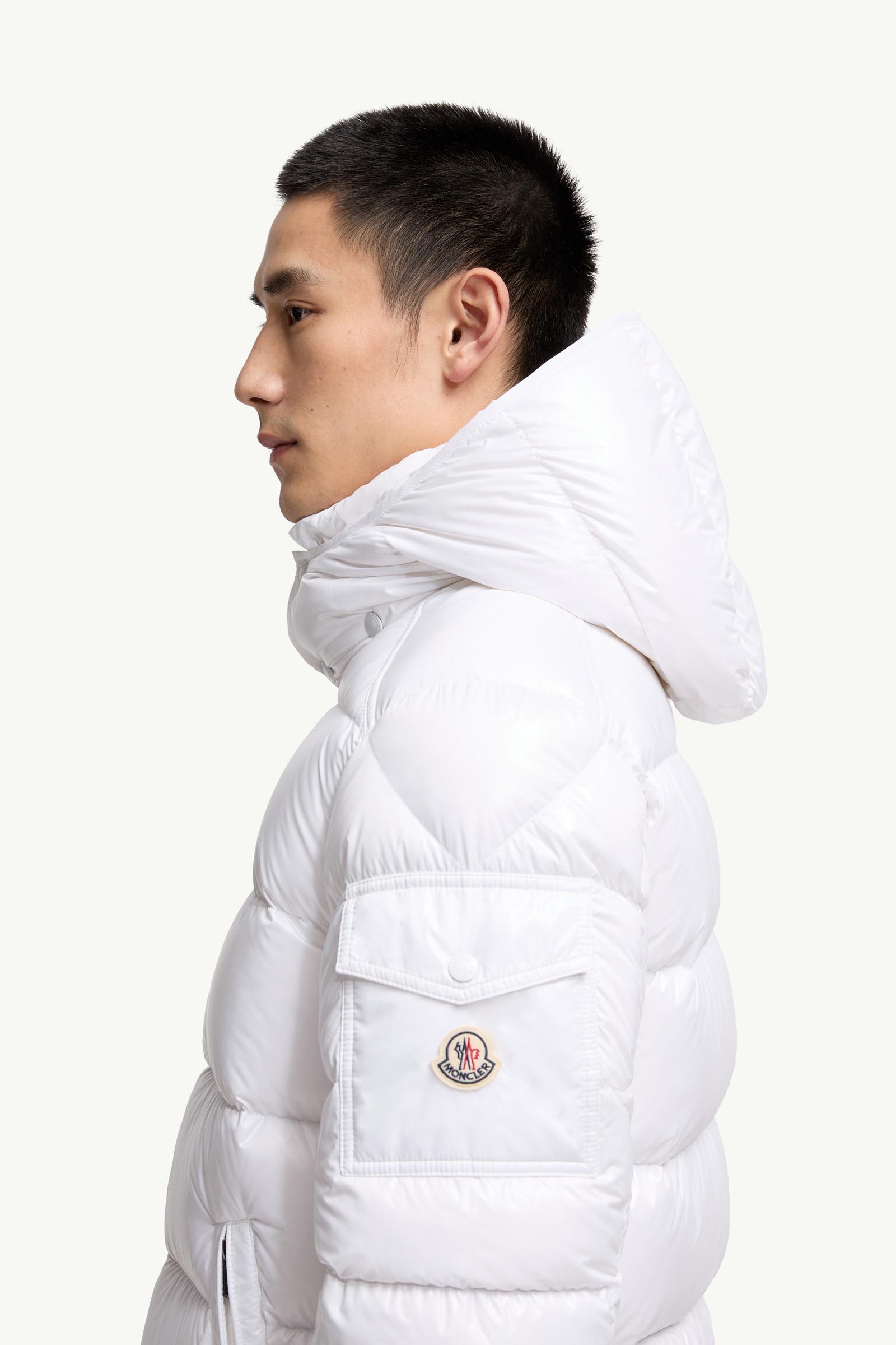 White Moncler Maya Hooded Short Down Jacket - Short Down Jackets
