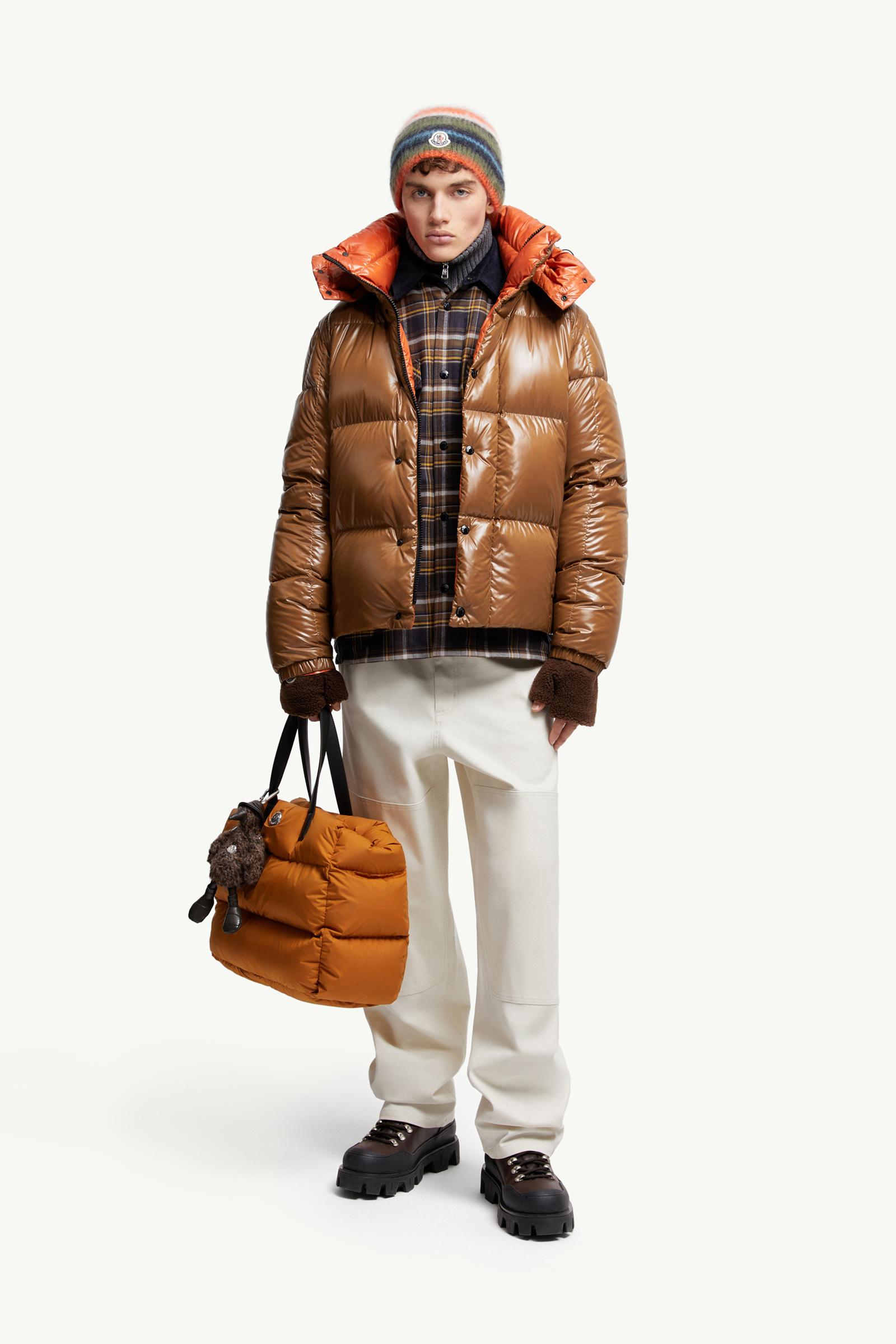 Light Brown Parana Hooded Short Down Jacket - Short Down Jackets