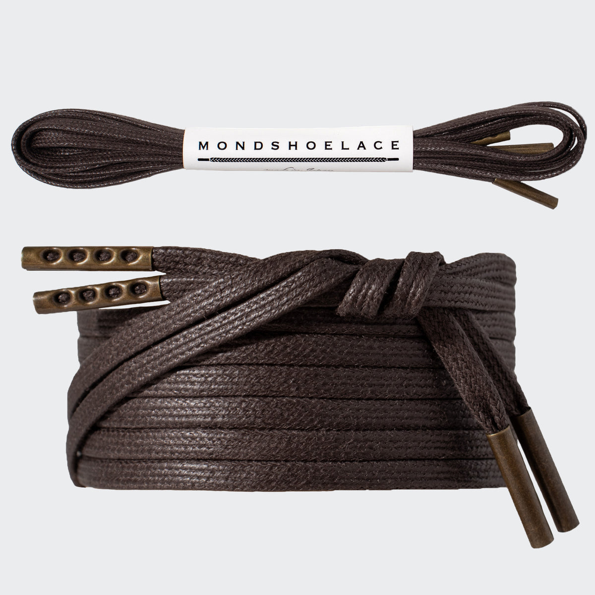 革靴用のブラウン・茶色の靴紐 - 革靴の紐のMONDSHOELACE