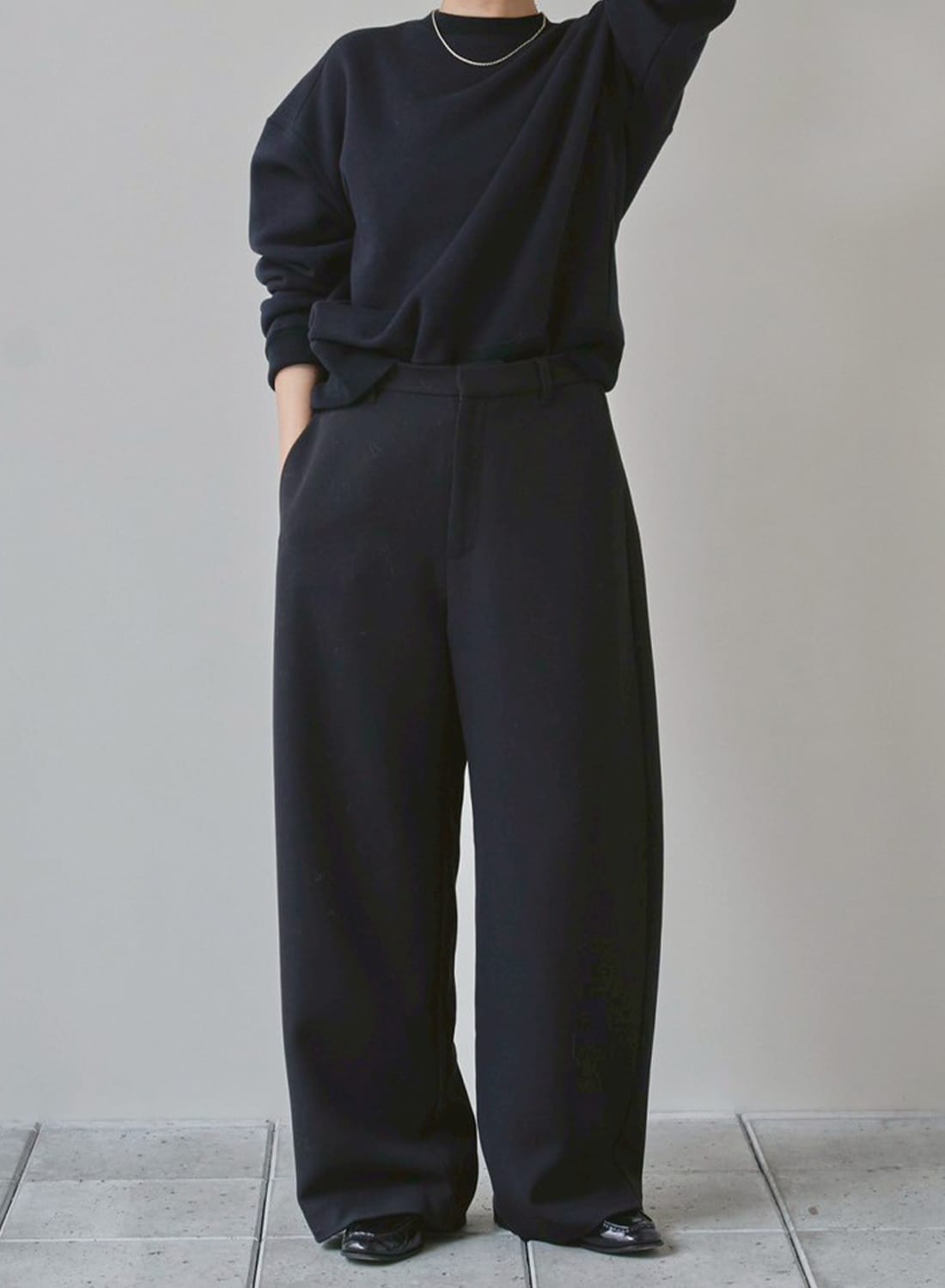 todayful Wide Cocoon Trousers ブラック 38 WIDE COCOON TROUSERS