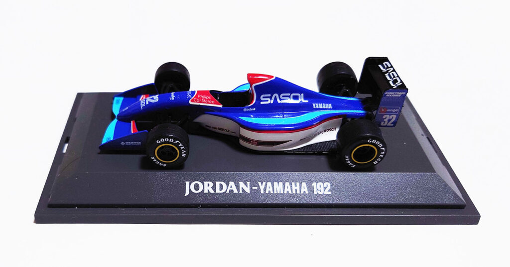 1/43ジョーダンヤマハ192、ミニチャンプス、京商、ONYX、MG modelの