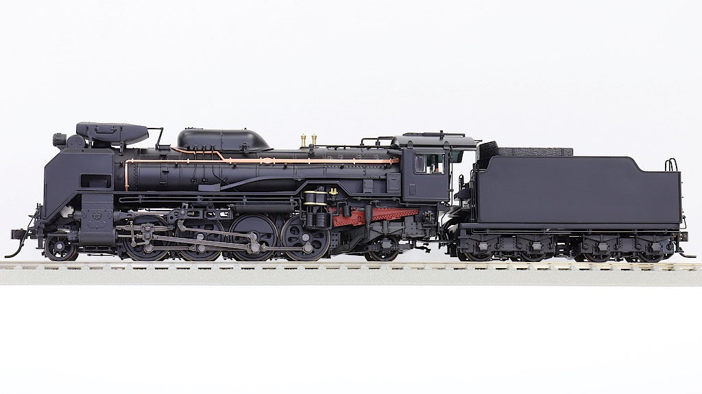 HOゲージ 天賞堂アダチ D51半流 蒸気機関車、モーター交換