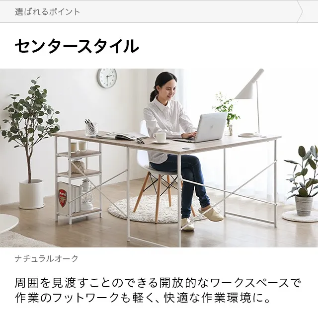 幅150cm L字型 パソコンデスク ワークデスク サイド組替可能 コーナー