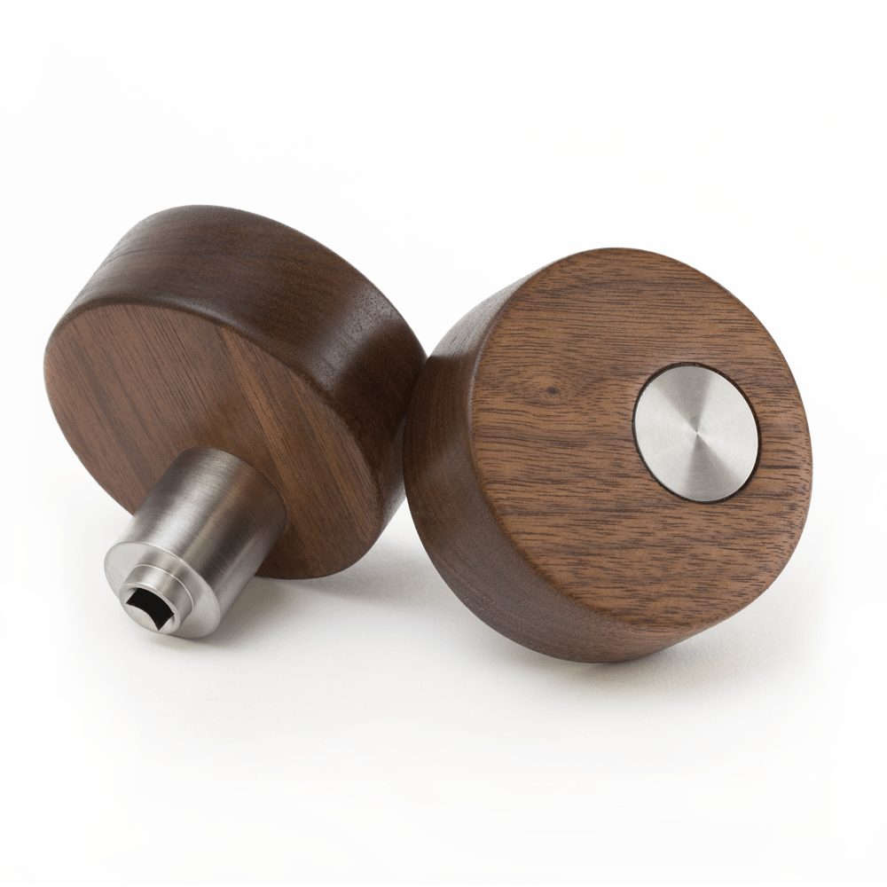 Modknobs Walnut Pivot Wood Door Knobs – Full Set | ModKnobs