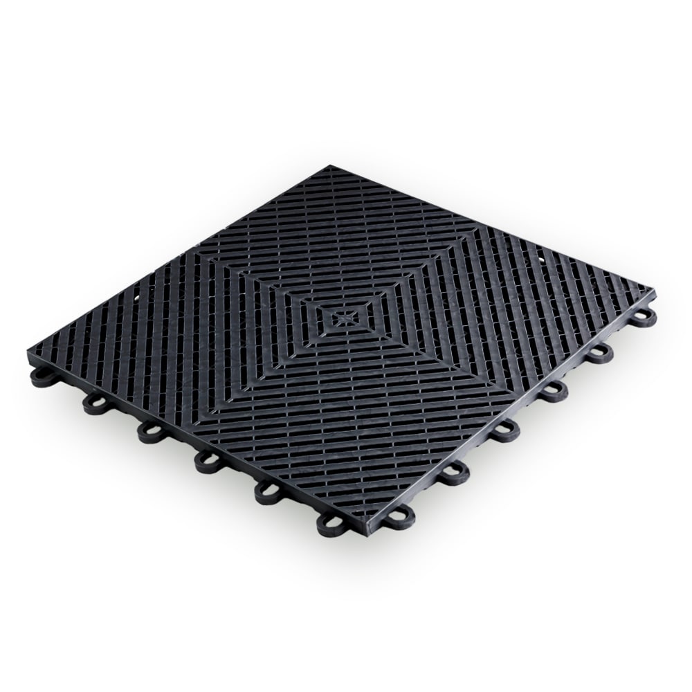 Swisstrax 12-in x 12-in Vented Polypropylene Interlocking Garage