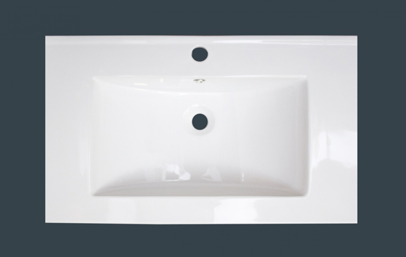 American Imaginations Roxy 32-in White Fire Clay Single Sink