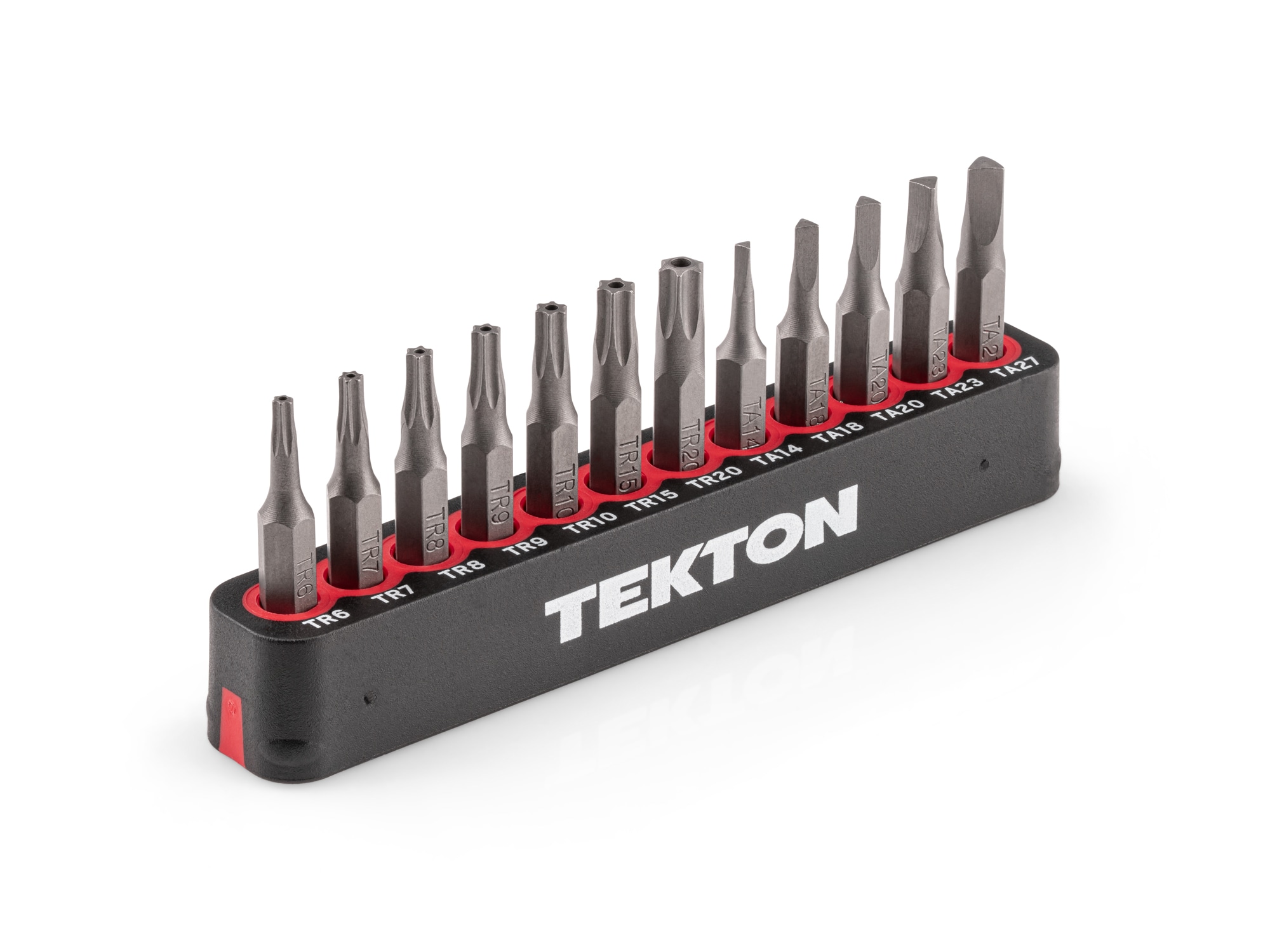 TEKTON Tamper Star/Triangle Security Torx Screwdriver Bit Set in