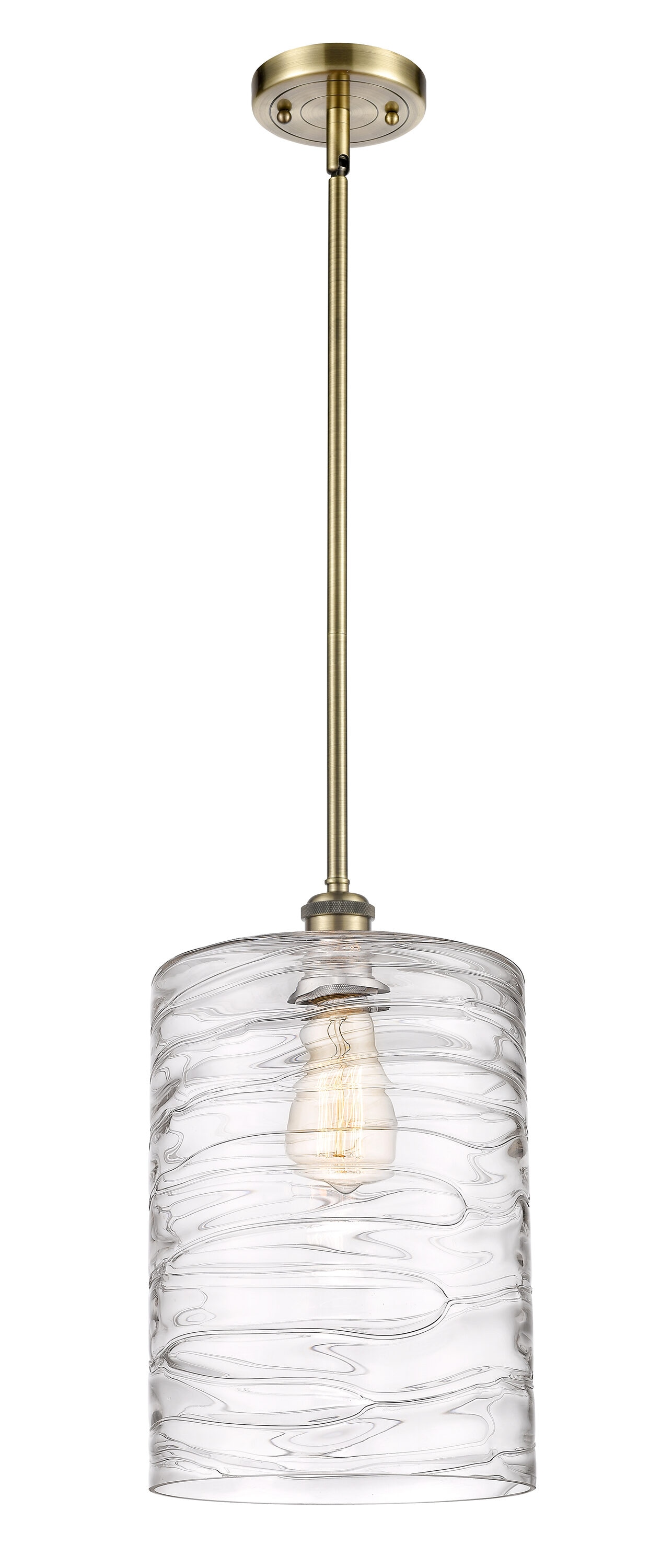 Innovations Lighting Cobbleskill Deco Swirl, Antique Brass