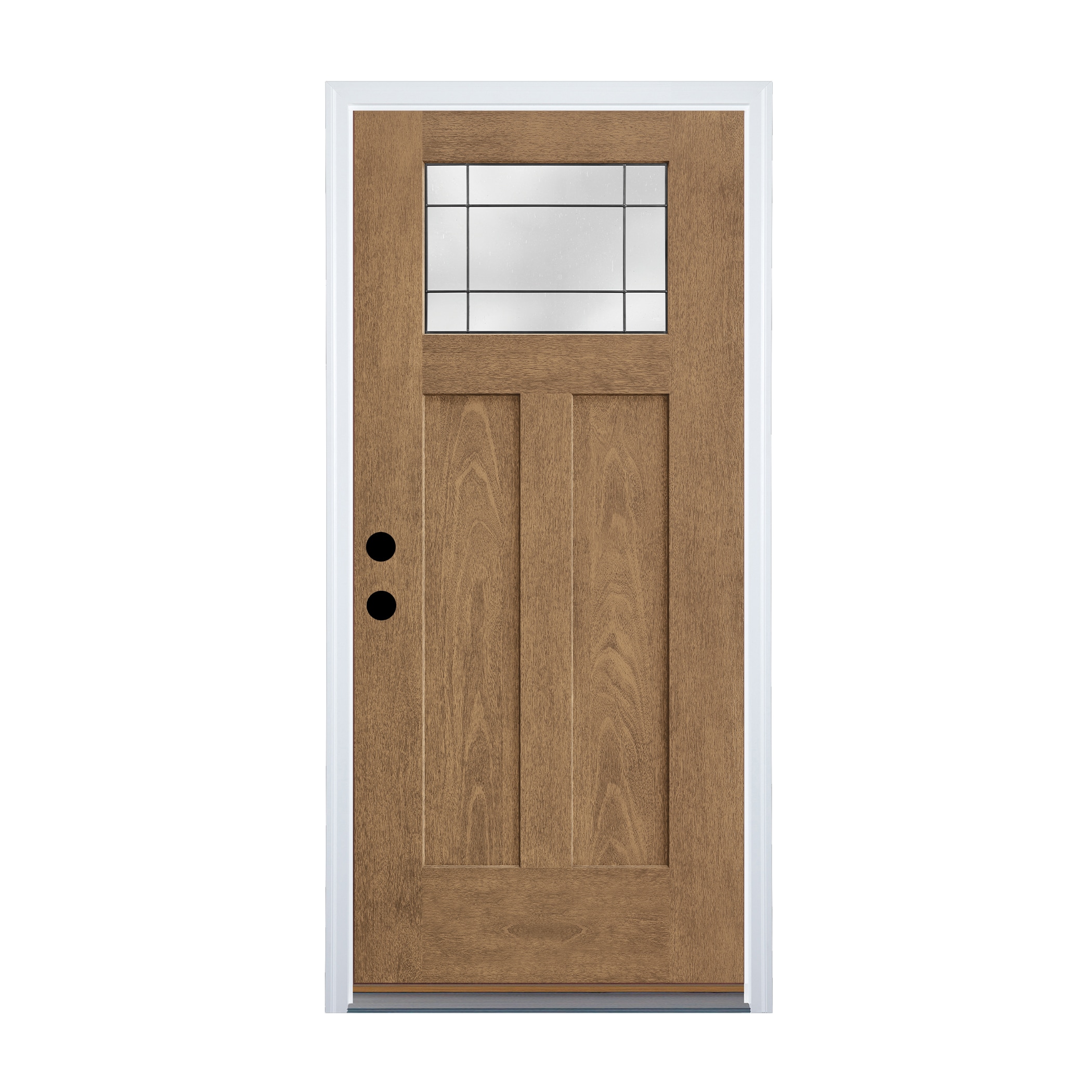 Therma-Tru Entry Door 36-in x 80-in x 6-9/16-in Fiberglass Right