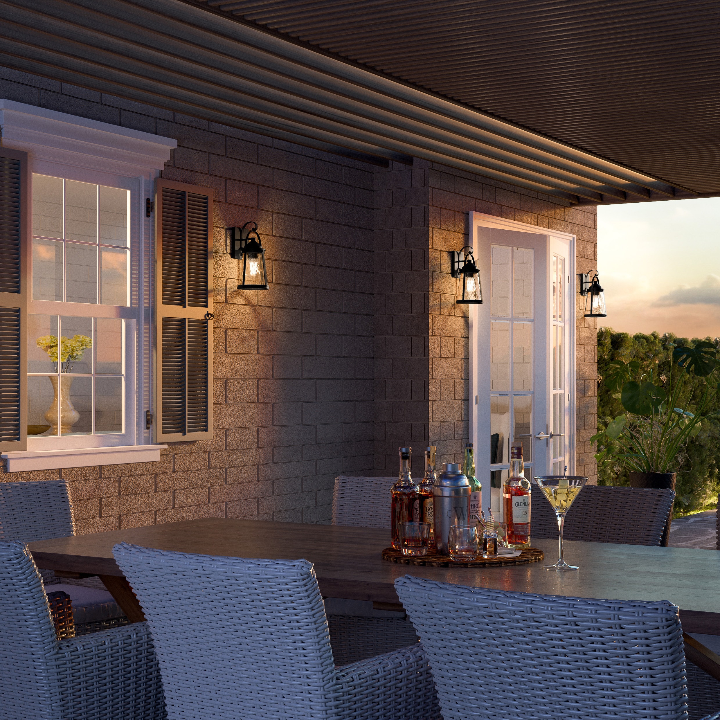 Quoizel Amara 1-Light 13-in H Matte Black Outdoor Wall Light