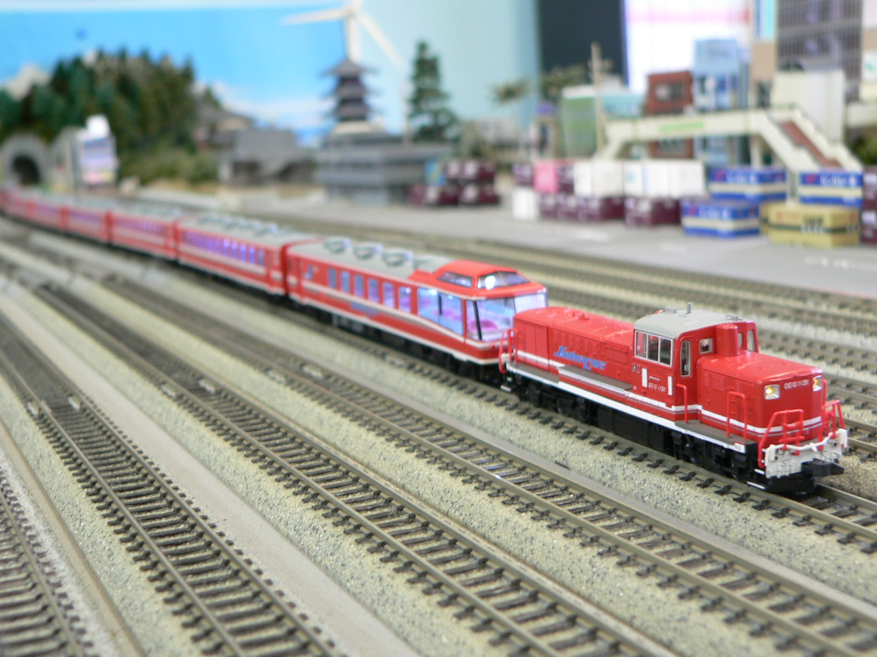 マイクロエースの12系客車パノラマライナーサザンクロス6両セット