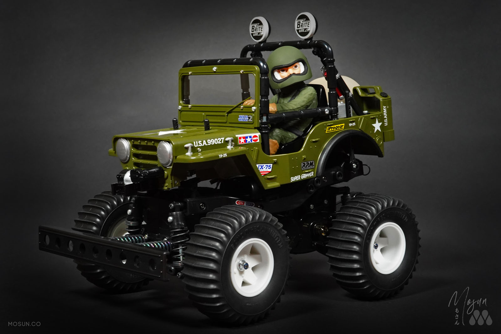 TAMIYA US ARMY RCカー ワイルド ウィリー2 BLACK TAMIYA US ARMY RC