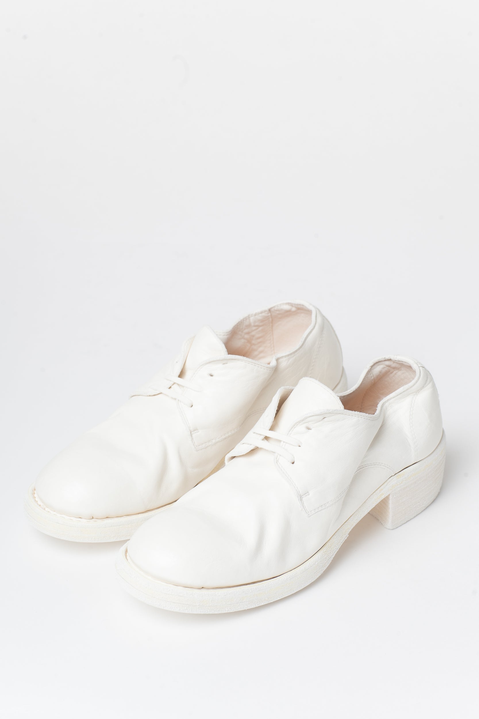 Guidi White Leather 792z Derby – Mosaique d'Art