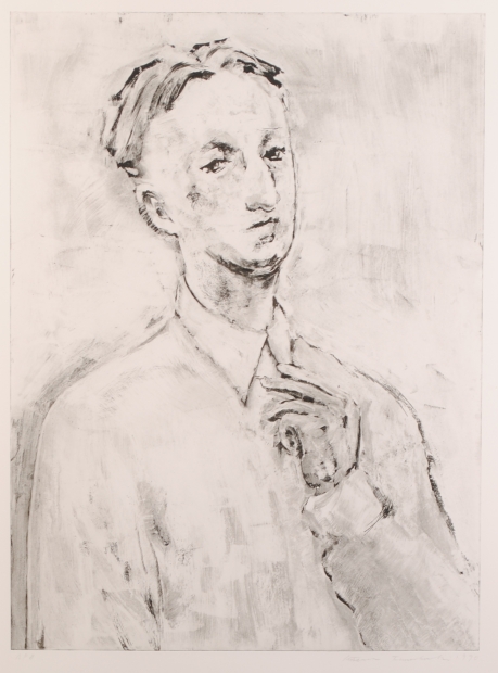 船越桂が銅版画の絵画で制作した絵「月に踊る」をご購入