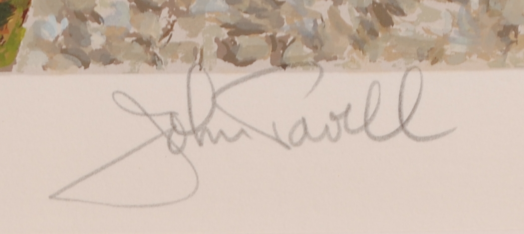 花の絵をシルクスクリーンの版画で制作したジョン・ポーウェルの花の絵