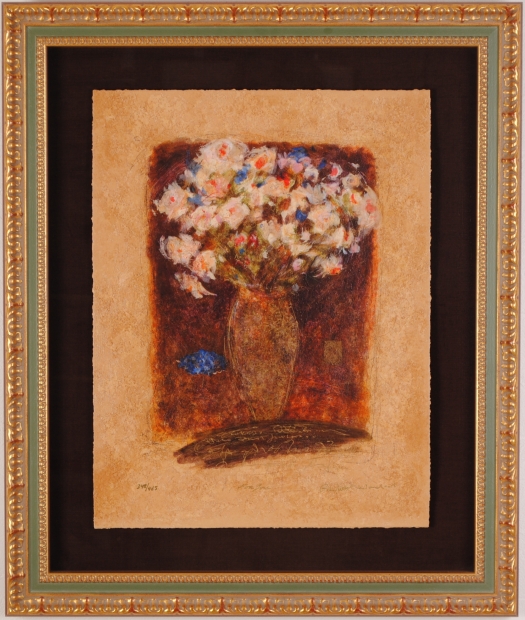 ロイ・フェアチャイルドがシルクスクリーンの版画で制作した花の絵