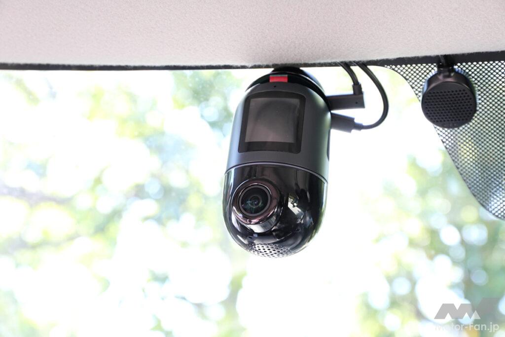 前後4Kカメラで走行中も駐車監視も超高精細映像で記録する360度