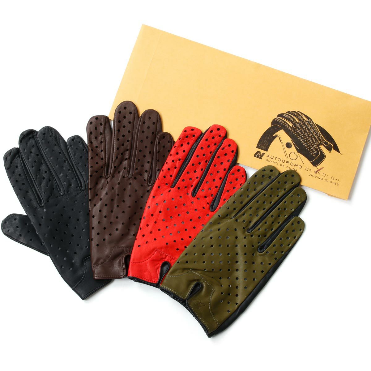 パーフォレーテッド レザー ドライビング グローブ | モトーリモーダ