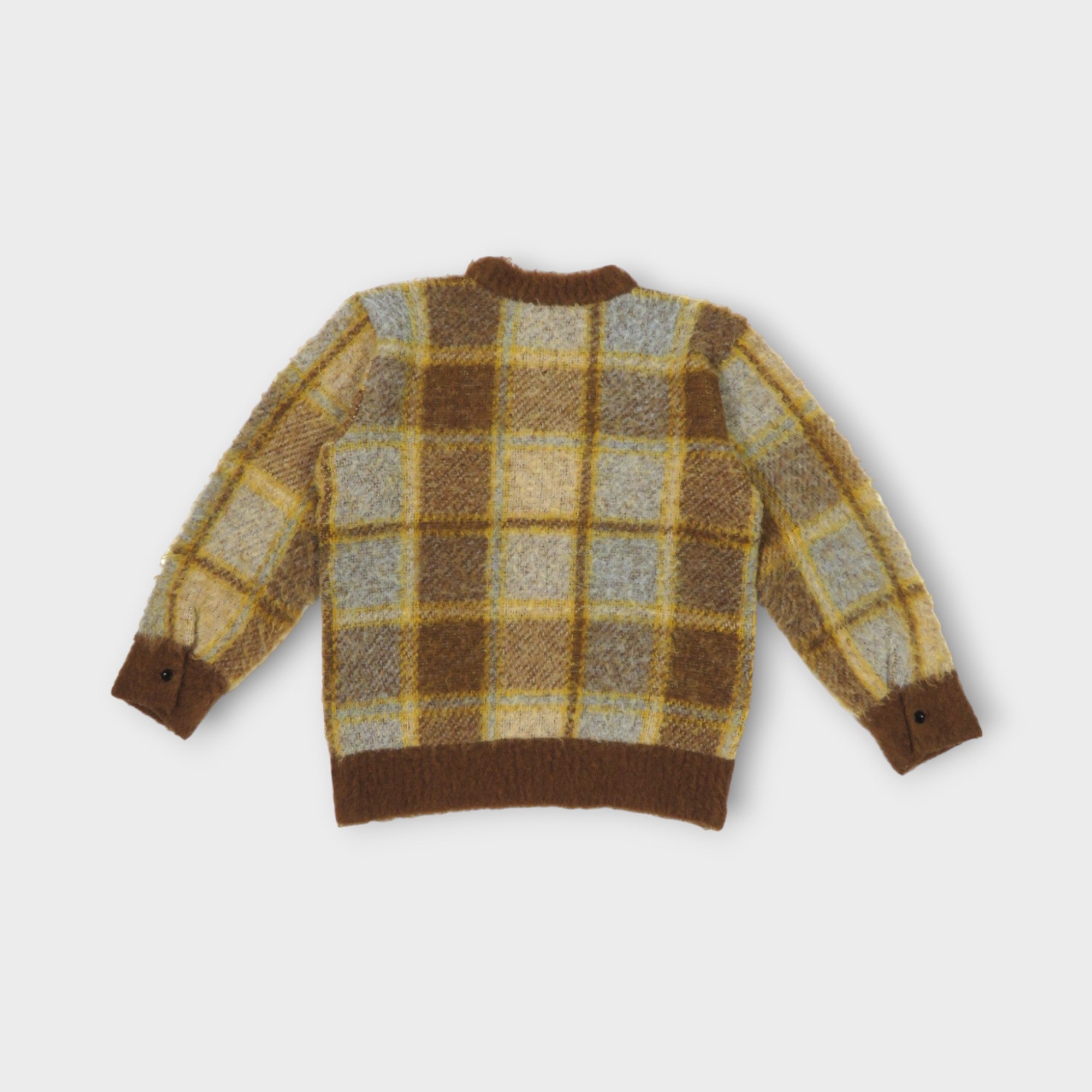 sacai Plaid Knit Sweater – mou by ACROPOLIS