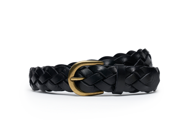 The Belt - Black Wide Braided | MORJAS